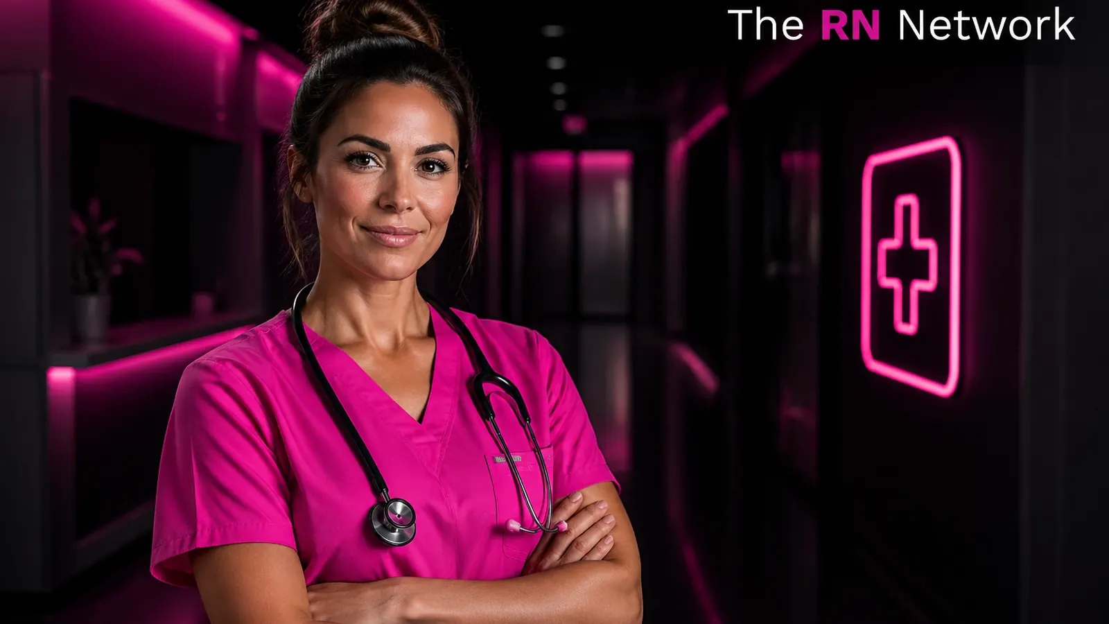 Confident nurse with arms crossed